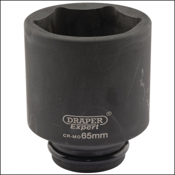 Draper 419D-MM Draper Expert HI-TORQ® 6 Point Deep Impact Socket, 3/4 inch  Sq. Dr., 65mm - Code: 05090 - Pack Qty 1