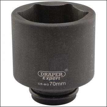 Draper 419D-MM Draper Expert HI-TORQ® 6 Point Deep Impact Socket, 3/4 inch  Sq. Dr., 70mm - Code: 05091 - Pack Qty 1