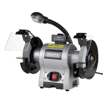 Draper GD625L Bench Grinder with Work light, 150mm, 370W - Code: 05095 - Pack Qty 1