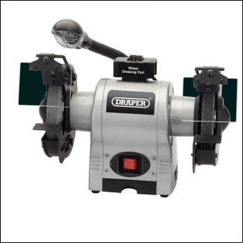 Draper GD625L Bench Grinder With Worklight, 150mm, 370W - Code: 05095 - Pack Qty 1