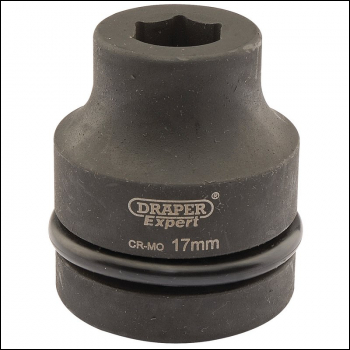 Draper 425-MM Draper Expert HI-TORQ®  6 Point Impact Socket, 1 inch  Sq. Dr., 17mm - Code: 05098 - Pack Qty 1