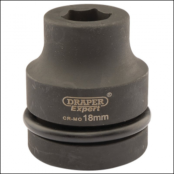 Draper 425-MM Draper Expert HI-TORQ® 6 Point Impact Socket, 1 inch  Sq. Dr., 18mm - Code: 05099 - Pack Qty 1