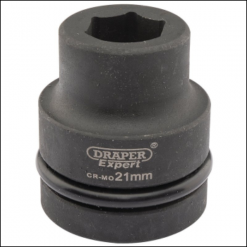 Draper 425-MM Draper Expert HI-TORQ® 6 Point Impact Socket, 1 inch  Sq. Dr., 21mm - Code: 05102 - Pack Qty 1