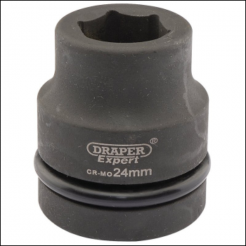 Draper 425-MM Draper Expert HI-TORQ® 6 Point Impact Socket, 1 inch  Sq. Dr., 24mm - Code: 05105 - Pack Qty 1