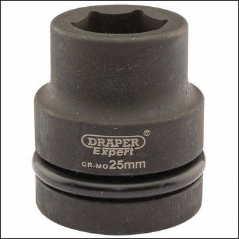 Draper 425-MM Draper Expert HI-TORQ® 6 Point Impact Socket, 1 inch  Sq. Dr., 25mm - Code: 05106 - Pack Qty 1