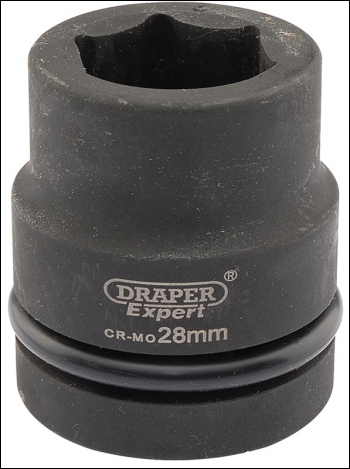 Draper 425-MM Draper Expert HI-TORQ® 6 Point Impact Socket, 1 inch  Sq. Dr., 28mm - Code: 05109 - Pack Qty 1