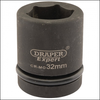 Draper 425-MM Draper Expert HI-TORQ® 6 Point Impact Socket, 1 inch  Sq. Dr., 32mm - Code: 05112 - Pack Qty 1