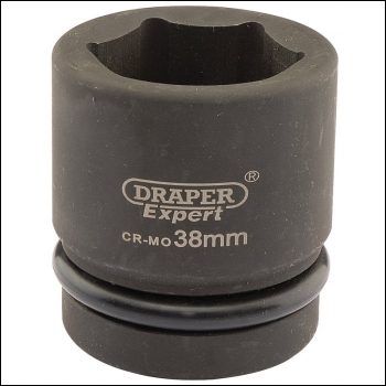 Draper 425-MM Draper Expert HI-TORQ® 6 Point Impact Socket, 1 inch  Sq. Dr., 38mm - Code: 05118 - Pack Qty 1