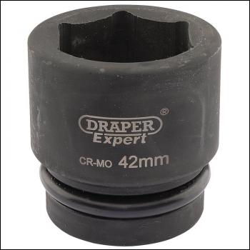 Draper 425-MM Draper Expert HI-TORQ® 6 Point Impact Socket, 1 inch  Sq. Dr., 42mm - Code: 05122 - Pack Qty 1