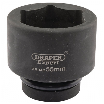 Draper 425-MM Draper Expert HI-TORQ® 6 Point Impact Socket, 1 inch  Sq. Dr., 55mm - Code: 05126 - Pack Qty 1