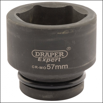 Draper 425-MM Draper Expert HI-TORQ® 6 Point Impact Socket, 1 inch  Sq. Dr., 57mm - Discontinued - Code: 05127 - Pack Qty 1