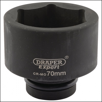 Draper 425-MM Draper Expert HI-TORQ® 6 Point Impact Socket, 1 inch  Sq. Dr., 70mm - Code: 05131 - Pack Qty 1