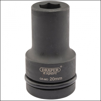 Draper 425D-MM Draper Expert HI-TORQ® 6 Point Deep Impact Socket, 1 inch  Sq. Dr., 20mm - Code: 05135 - Pack Qty 1