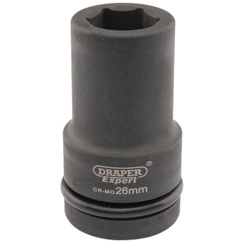 Draper 425D-MM Draper Hi-TORQ® Deep Impact Socket, 1 inch  Sq. Dr., 26mm - Code: 05141 - Pack Qty 1