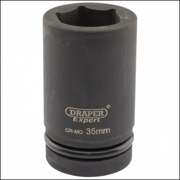 Draper 425D-MM Draper Expert HI-TORQ® 6 Point Deep Impact Socket, 1 inch  Sq. Dr., 35mm - Code: 05149 - Pack Qty 1