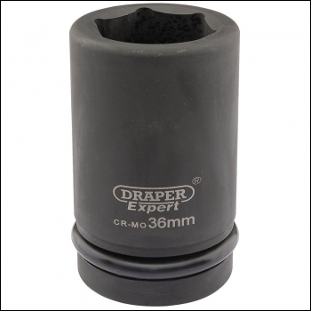 Draper 425D-MM Draper Expert HI-TORQ® 6 Point Deep Impact Socket, 1 inch  Sq. Dr., 36mm - Code: 05150 - Pack Qty 1