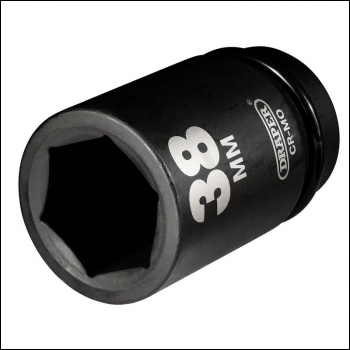 Draper 425D-MM Draper Hi-TORQ® Deep Impact Socket, 1 inch  Sq. Dr., 38mm - Code: 05151 - Pack Qty 1