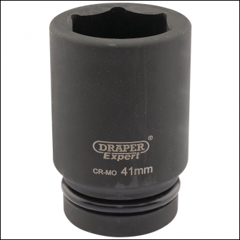 Draper 425D-MM Draper Expert HI-TORQ® 6 Point Deep Impact Socket, 1 inch  Sq. Dr., 41mm - Code: 05152 - Pack Qty 1
