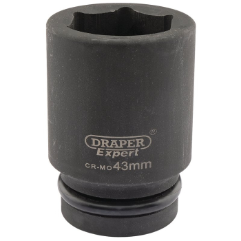 Draper 425D-MM Draper HI-TORQ® 6 Point Deep Impact Socket, 1 inch  Sq. Dr., 43mm - Discontinued - Code: 05153 - Pack Qty 1