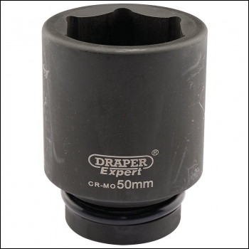 Draper 425D-MM Draper Expert HI-TORQ® 6 Point Deep Impact Socket, 1 inch  Sq. Dr., 50mm - Code: 05155 - Pack Qty 1