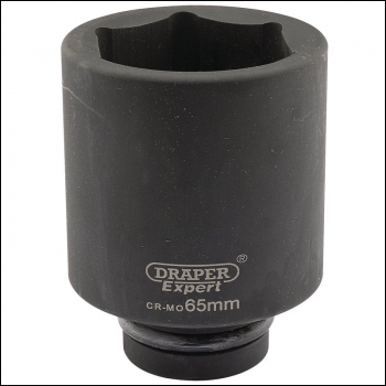 Draper 425D-MM Draper Expert HI-TORQ® 6 Point Deep Impact Socket, 1 inch  Sq. Dr., 65mm - Code: 05158 - Pack Qty 1