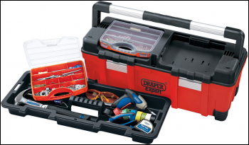 DRAPER Expert 660mm Tool Box with Organisers and Tote Tray - Pack Qty 1 - Code: 05178