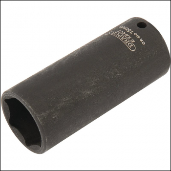 Draper 406D-MM Draper Expert HI-TORQ® 6 Point Deep Impact Socket, 1/4 inch  Sq. Dr., 15mm - Code: 05193 - Pack Qty 1
