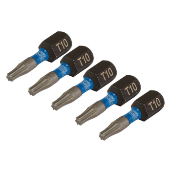 Draper IMBH/TX25/5 Draper Expert TX-STAR® Impact Screwdriver Bits, T10 x 25mm, 1/4 inch  Hex (Pack of 5) - Code: 05491 - Pack Qty 1