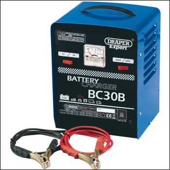 DRAPER Expert 12/24V Battery Charger, 20A - Pack Qty 1 - Code: 05583