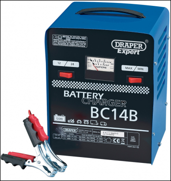 DRAPER Expert 12V/24V 12A Battery Charger - Pack Qty 1 - Code: 05597
