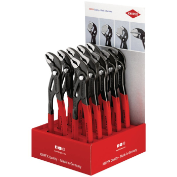 Draper 00 18 01 V11 KNIPEX Cobra® 00 18 01 V11 Counter Display of 87 01 250 High-Tech Water Pump Pliers, 10 parts, 250mm - Code: 05769 - Pack Qty 1