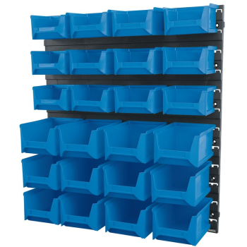 Draper SBB24C 24 Bin Wall Storage Unit, Small/Medium Bins - Code: 06798 - Pack Qty 1