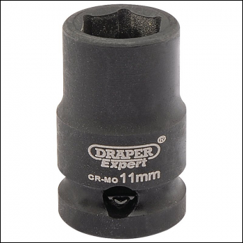 Draper 409-MM Draper Expert HI-TORQ® 6 Point Impact Socket, 3/8 inch  Sq. Dr., 11mm - Code: 06870 - Pack Qty 1