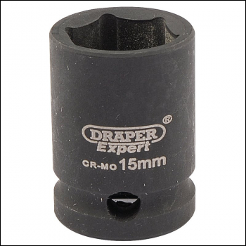 Draper 409-MM Draper Expert HI-TORQ® 6 Point Impact Socket, 3/8 inch  Sq. Dr., 15mm - Code: 06875 - Pack Qty 1