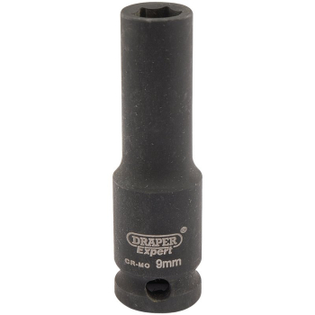 Draper 409D-MM Draper HI-TORQ® 6 Point Deep Impact Socket, 3/8 inch  Sq. Dr., 9mm - Code: 06882 - Pack Qty 1