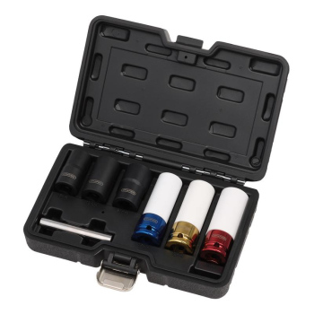 Draper WNBSS Wheel Nut and Bolt Extractor Socket Set, 1/2 inch  Sq. Dr. (7 Piece) - Code: 07115 - Pack Qty 1