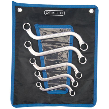 Draper 8237/5/MM S-Type Obstruction Ring Spanner Set (5 Piece) - Code: 07211 - Pack Qty 1