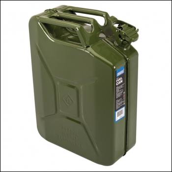Draper SFC20L-GREEN/C Steel Fuel Can, 20L, Green - Code: 07218 - Pack Qty 1