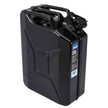 Draper SFC20L-BLACK/C Steel Fuel Can, 20L, Black - Code: 07257 - Pack Qty 1