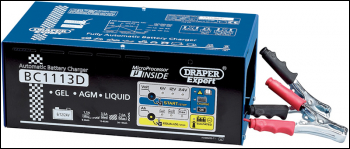 DRAPER Draper Expert 6/12/24V Battery Charger with Desulphation Facility, 7A - Pack Qty 1 - Code: 07265