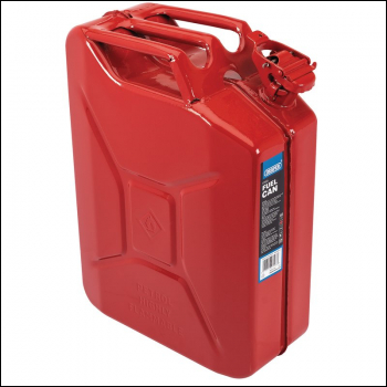 Draper SFC20L-RED/C Steel Fuel Can, 20L, Red - Code: 07568 - Pack Qty 1