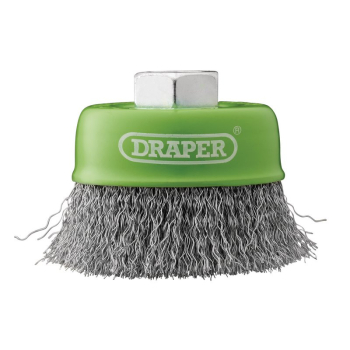 Draper WBC9 Stainless-Steel Crimped Wire Cup Brush, 75mm, M14 - Code: 08052 - Pack Qty 1