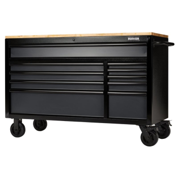 Draper B100-56G BUNKER® 10 Drawer Workbench Roller Tool Cabinet, 56 inch , Grey - Code: 08227 - Pack Qty 1