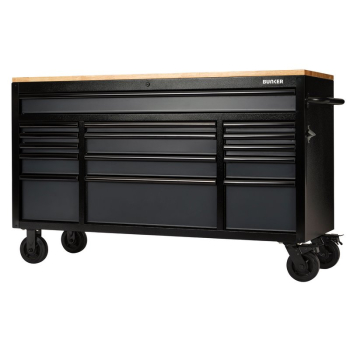 Draper B100-61G BUNKER® 15 Drawer Workbench Roller Tool Cabinet, 61 inch , Grey - Code: 08238 - Pack Qty 1