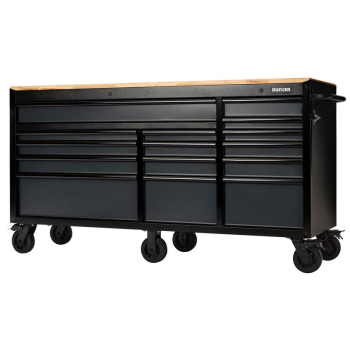 Draper B100-72G BUNKER® 15 Drawer Workbench Roller Tool Cabinet, 72 inch , Grey - Code: 08241 - Pack Qty 1