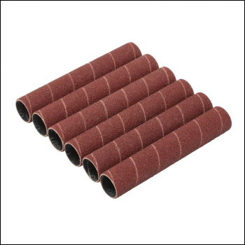 Draper SSAO2 Aluminium Oxide Sanding Sleeves, 19 x 115mm, 80 Grit (Pack of 6) - Code: 08402 - Pack Qty 1