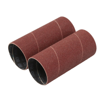 Draper SSAO5 Aluminium Oxide Sanding Sleeves, 50 x 115mm, 80 Grit (Pack of 2) - Code: 08405 - Pack Qty 1