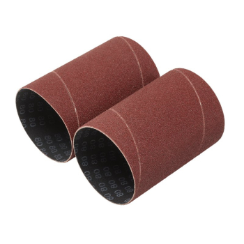 Draper SSAO6 Aluminium Oxide Sanding Sleeves, 75 x 115mm, 80 Grit (Pack of 2) - Code: 08406 - Pack Qty 1