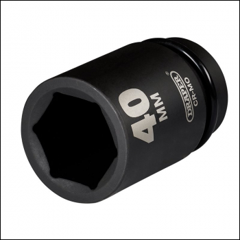 Draper 425D-MM Draper HI-TORQ® Deep Impact Socket, 1 inch  Sq. Dr., 40mm - Code: 08511 - Pack Qty 1