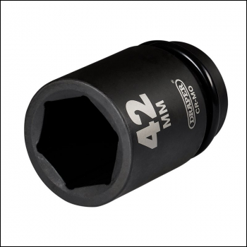 Draper 425D-MM Draper HI-TORQ® Deep Impact Socket, 1 inch  Sq. Dr., 42mm - Code: 08513 - Pack Qty 1
